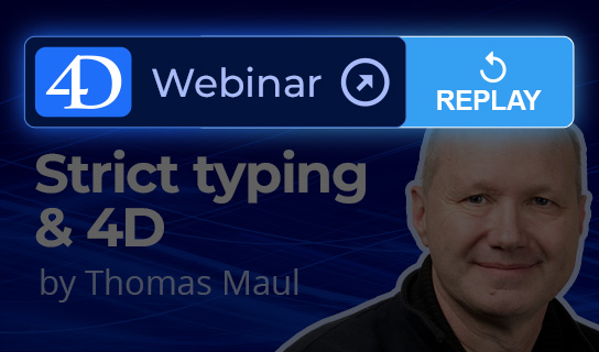 Webinar 4D - Tipagem estrita & 4D